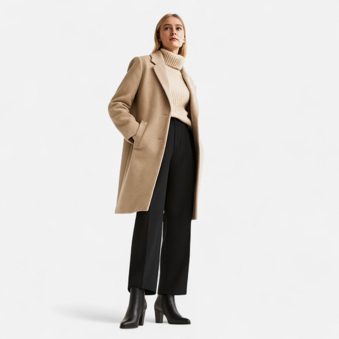 Valantomode | Women’s Vintage Zip-Heel Boots - Retro Block Heel Leather Booties