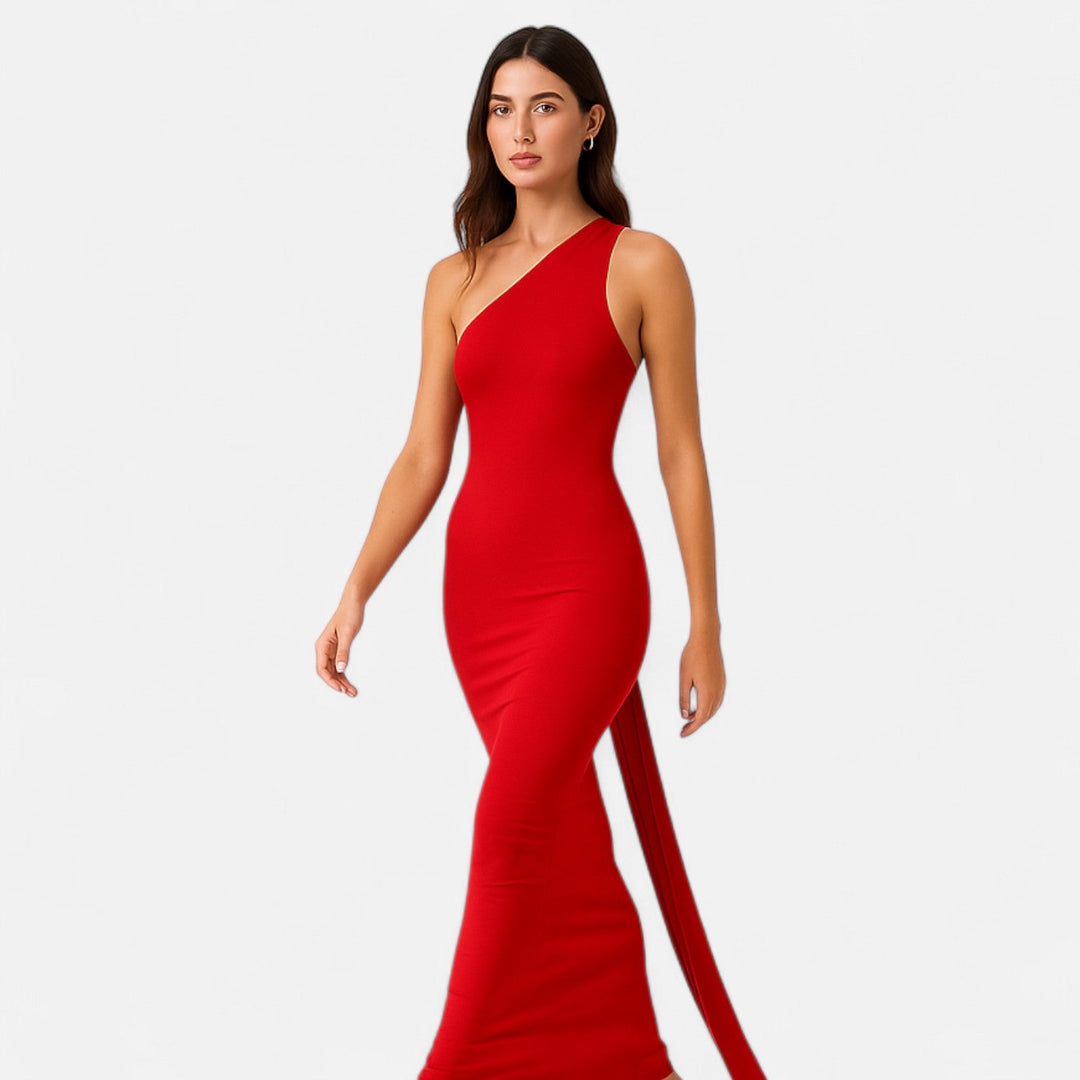 Valantomode  | Women’s Backless Scarf-Tie Evening Dress