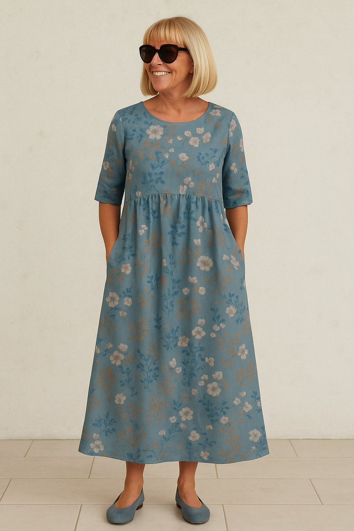 Valantomode | Cozy Midi Dress for Effortless Everyday Wear