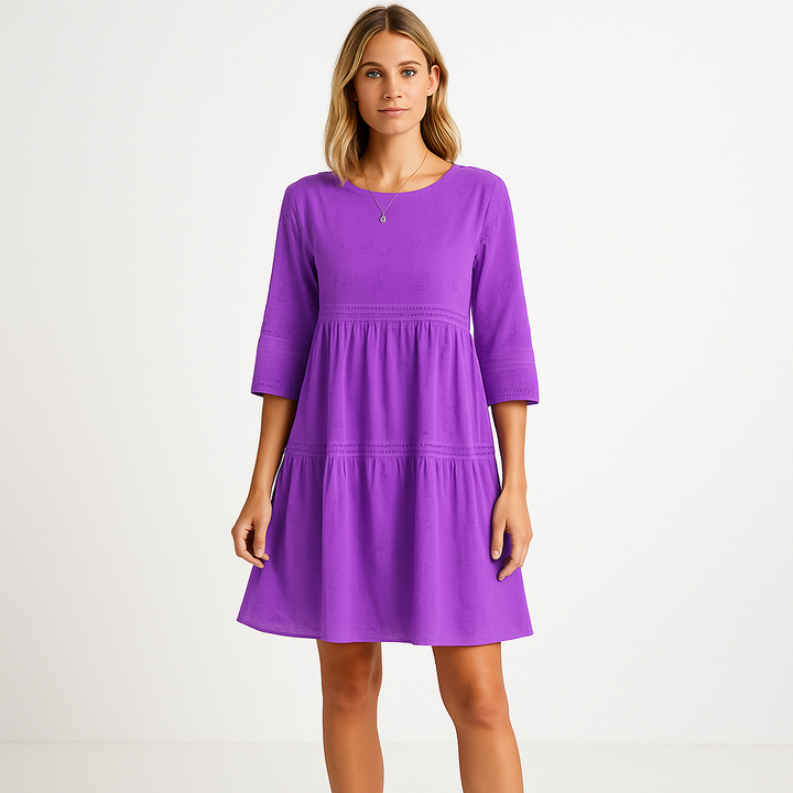 Valantomode | Chic Summer Lace Dress for Effortless Style