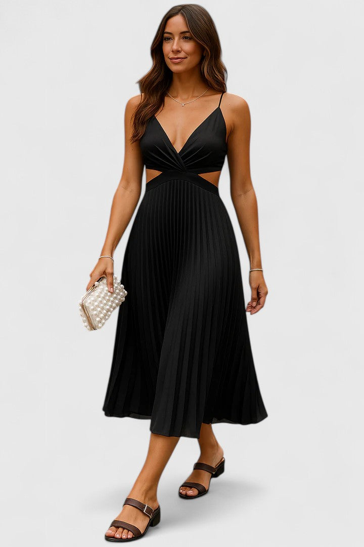 Valantomode | Sophisticated Sleeveless Dress for Chic Evening Events