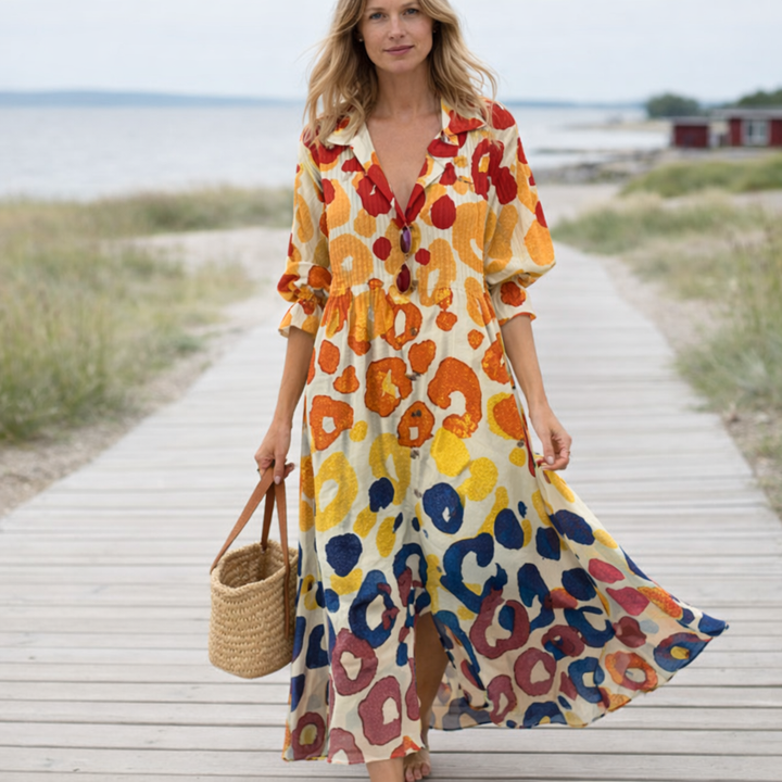 Valantomode | Chic Bohemian Maxi Dress for Stylish Women