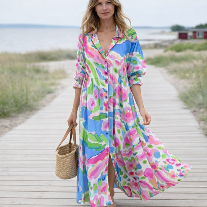Valantomode | Chic Bohemian Maxi Dress for Stylish Women