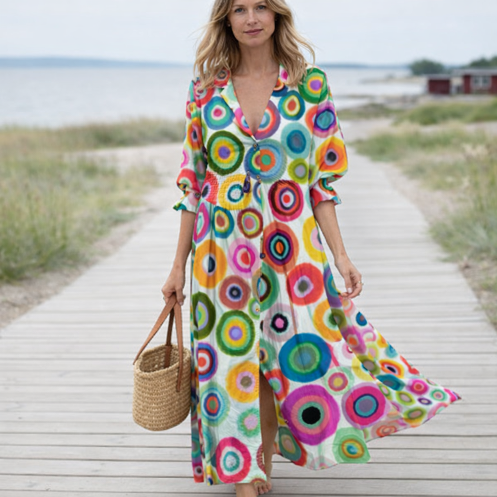 Valantomode | Chic Bohemian Maxi Dress for Stylish Women