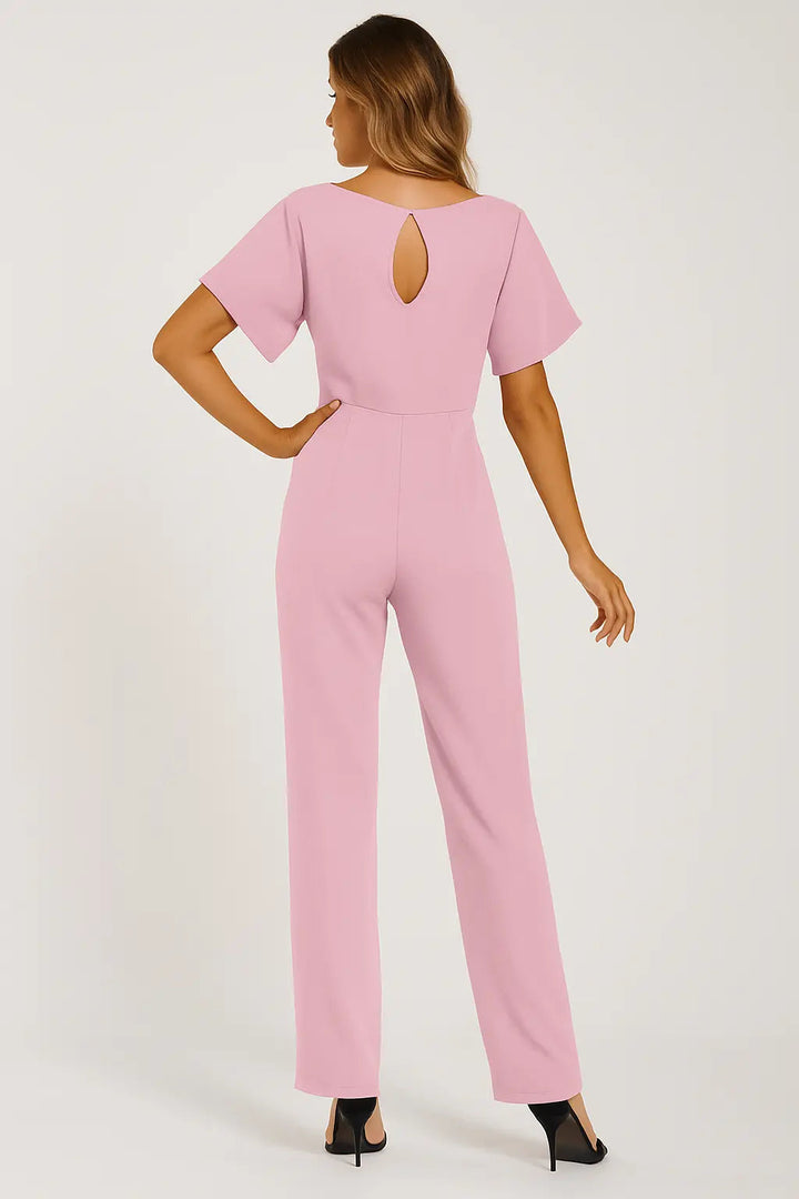 Valantomode | Stylish Tie-Belt Jumpsuit Dress for Women This Season