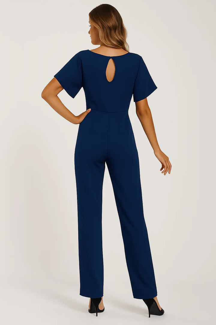 Valantomode | Stylish Tie-Belt Jumpsuit Dress for Women This Season