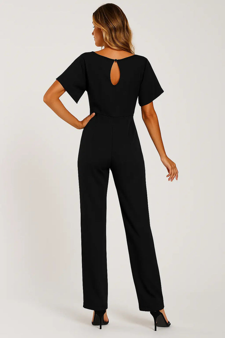 Valantomode | Stylish Tie-Belt Jumpsuit Dress for Women This Season