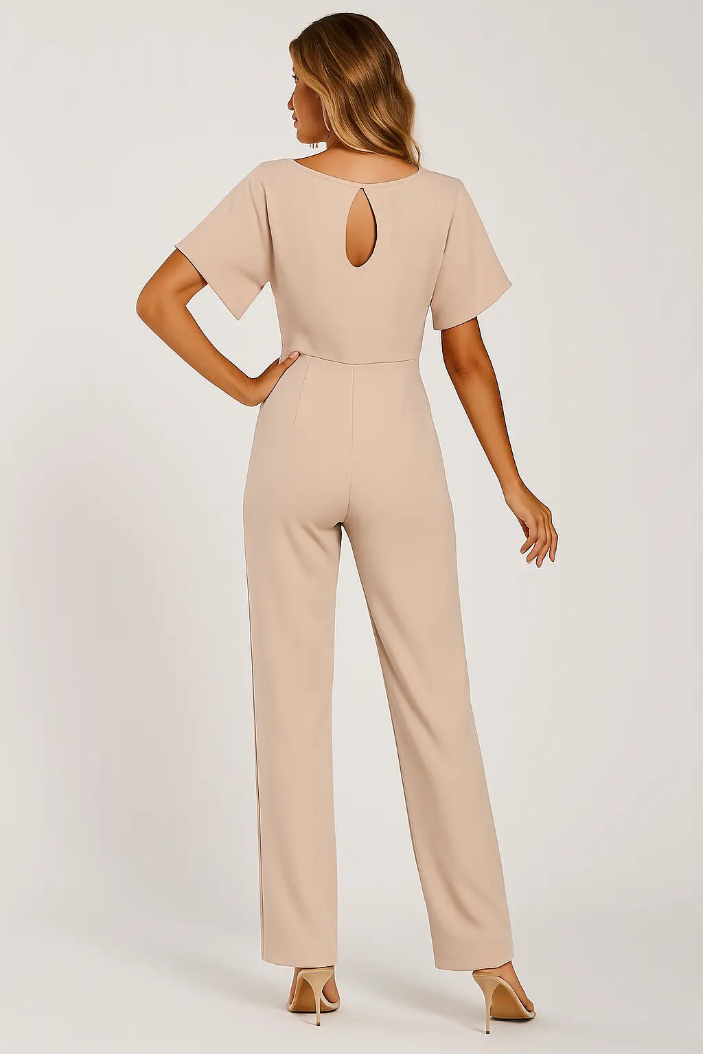 Valantomode | Stylish Tie-Belt Jumpsuit Dress for Women This Season