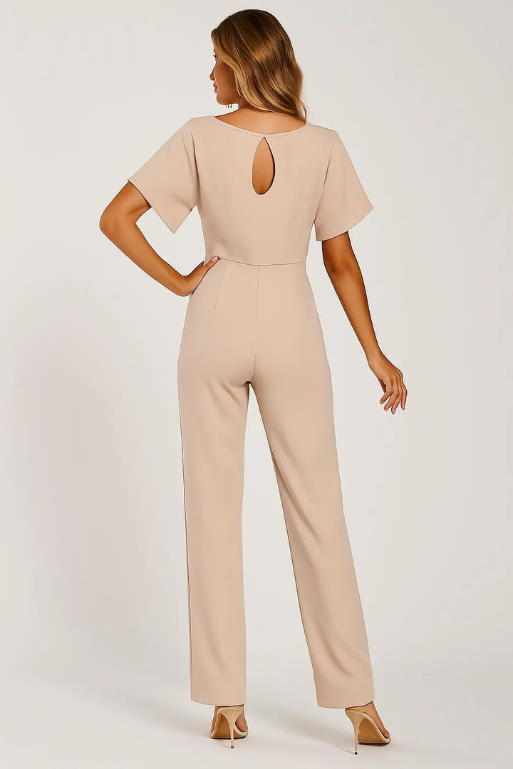 Valantomode | Stylish Tie-Belt Jumpsuit Dress for Women This Season