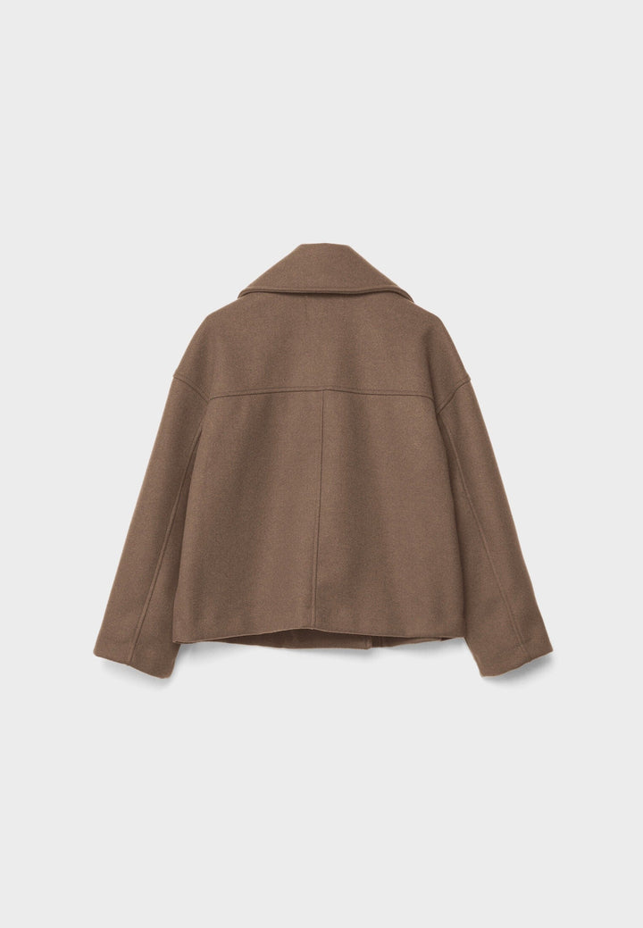 Valantomode | Stylish Double-Breasted Peacoat with Turtle Buttons