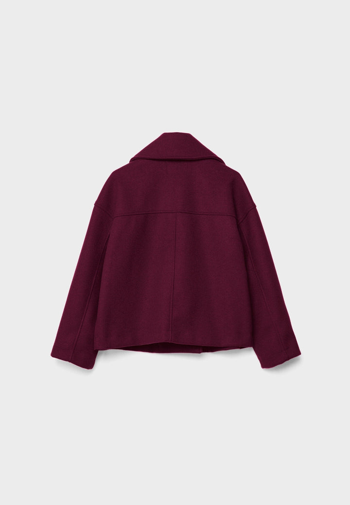 Valantomode | Stylish Double-Breasted Peacoat with Turtle Buttons