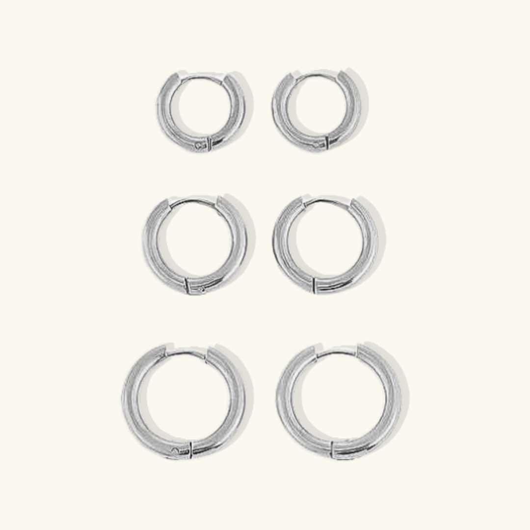 Valantomode | Gold Plated Hoop Earrings for Women