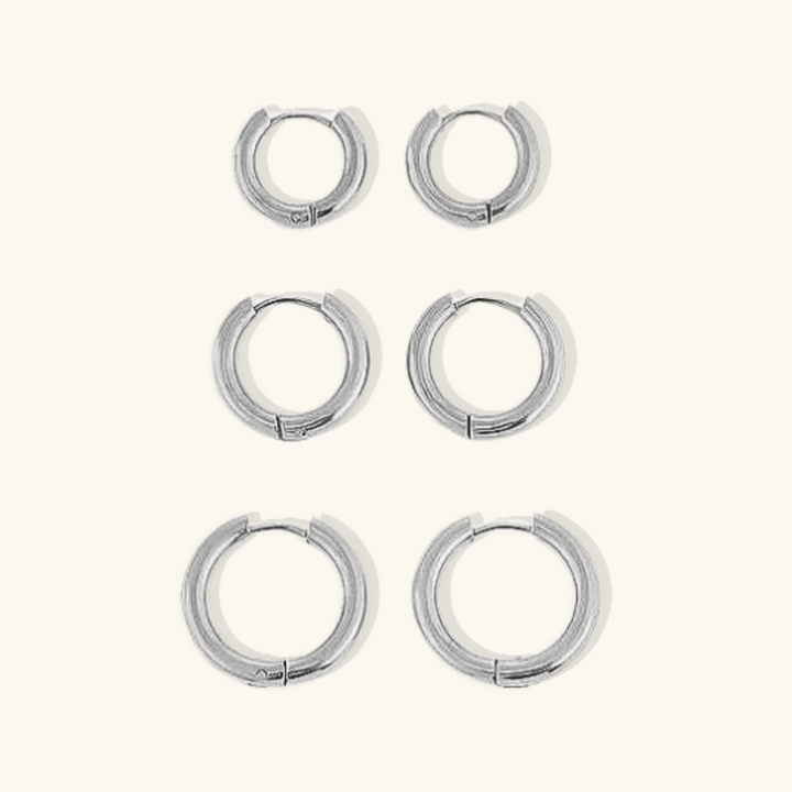 Valantomode | Gold Plated Hoop Earrings for Women