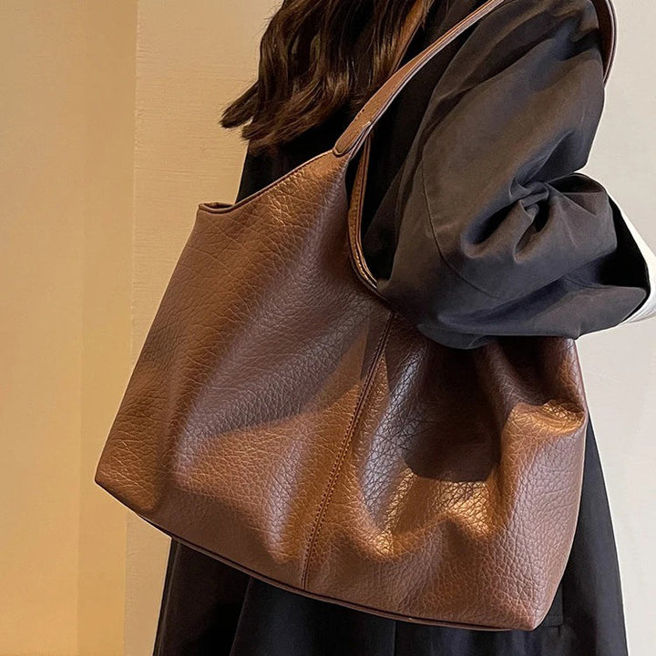Valantomode | The Veridian Kinetic Garrison – Women's Premium Large Vegan Leather Hobo Tote