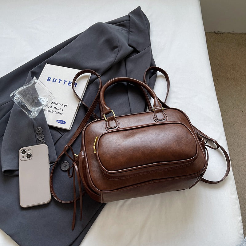 Valantomode | Linear Archival Courier – 3-in-1 Premium Vegan Leather Convertible Bag & Backpack