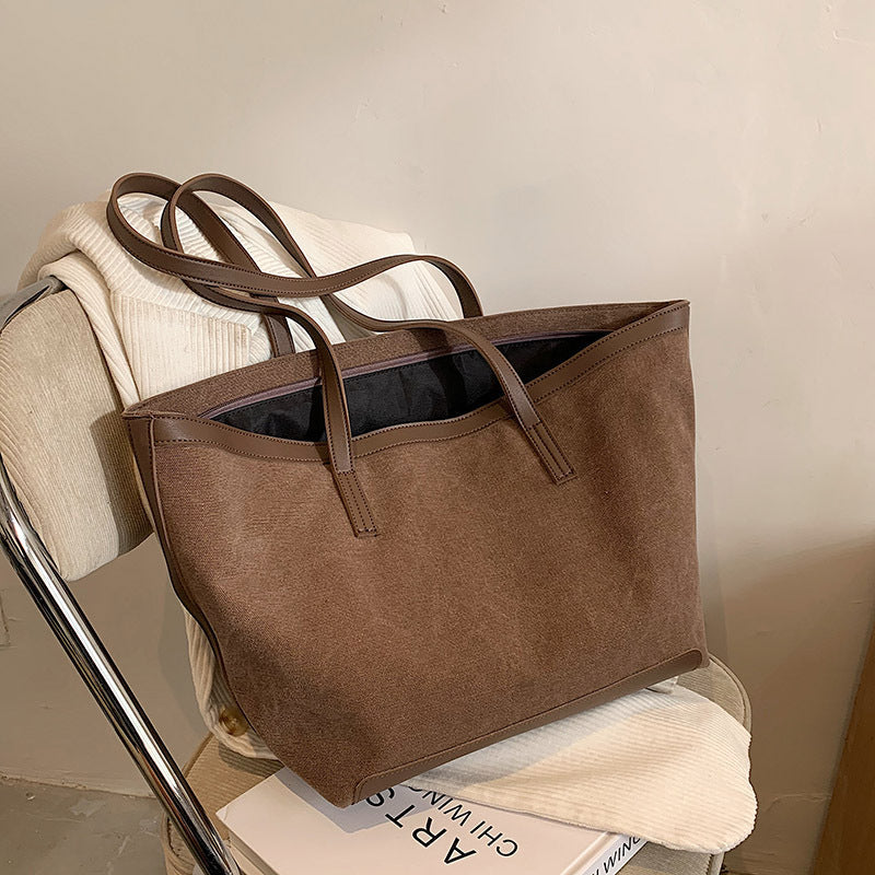 Valantomode | The ‘Aurelius’ Hazel Monolith Garrison – Women's Premium Earth-Tone Canvas Tote
