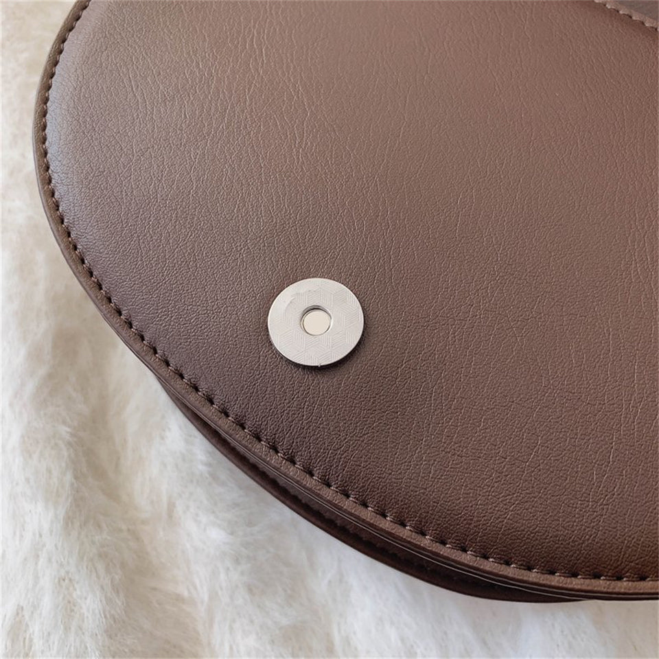 Valantomode | The Lunar Orbital Garrison – Women's Premium Geometric Half-Moon Crossbody Bag