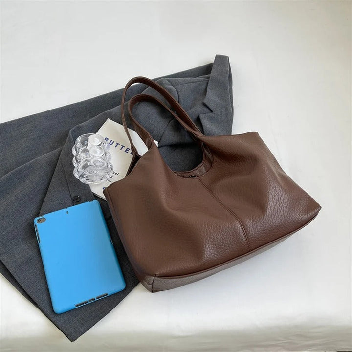 Valantomode | The Veridian Kinetic Garrison – Women's Premium Large Vegan Leather Hobo Tote