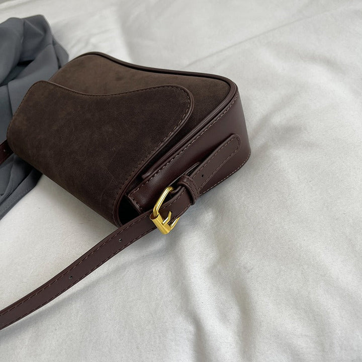 Valantomode | The ‘Aurelius’ Olivia Textural Garrison – Women's Premium Suede Crossbody Bag