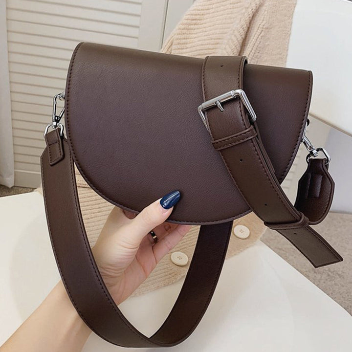 Valantomode | The Lunar Orbital Garrison – Women's Premium Geometric Half-Moon Crossbody Bag