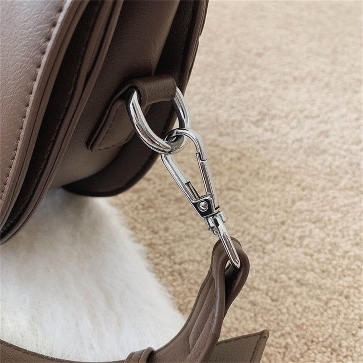 Valantomode | The Lunar Orbital Garrison – Women's Premium Geometric Half-Moon Crossbody Bag