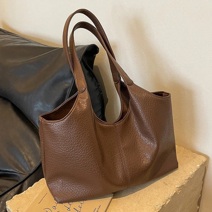 Valantomode | The Veridian Kinetic Garrison – Women's Premium Large Vegan Leather Hobo Tote