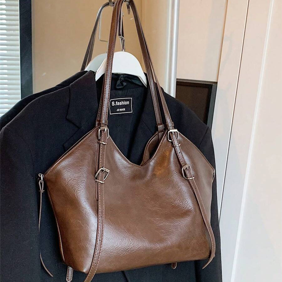 Valantomode | Amara Horizon Executive – Premium Vegan Leather Large Professional Shoulder Bag