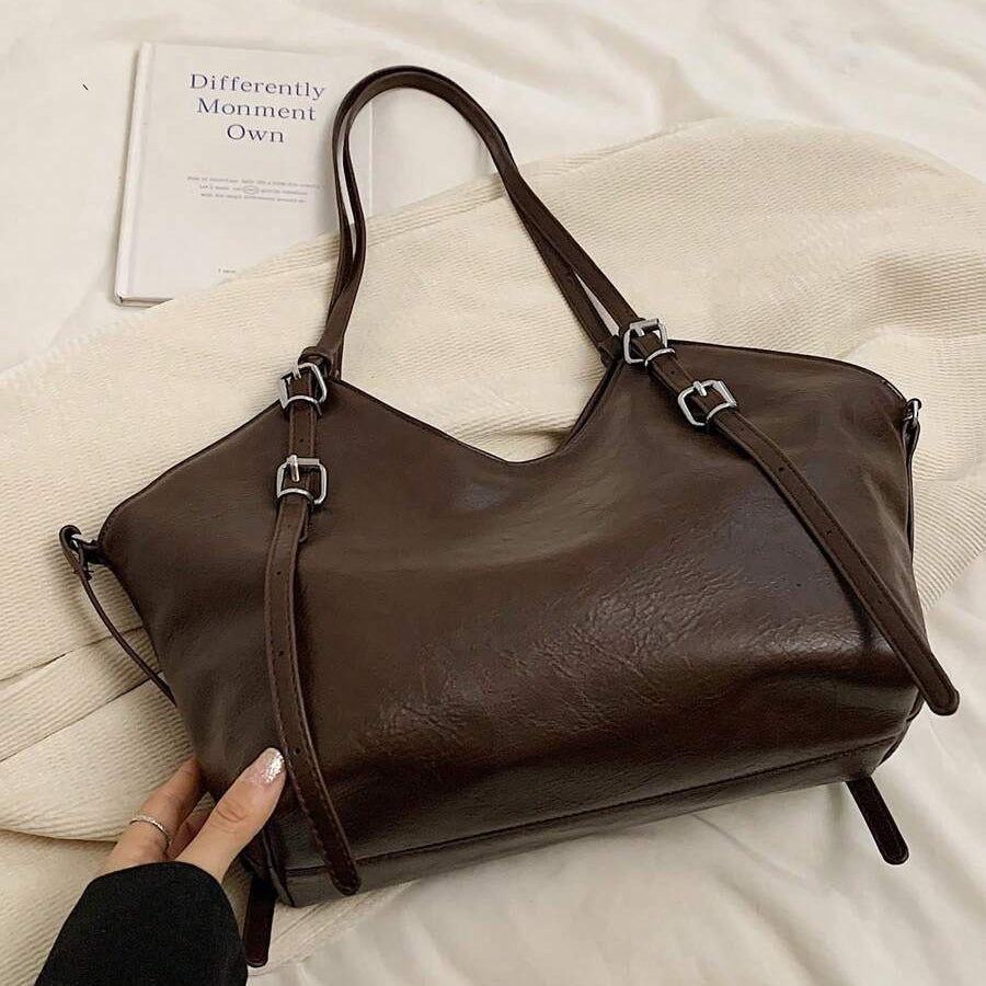 Valantomode | Amara Horizon Executive – Premium Vegan Leather Large Professional Shoulder Bag