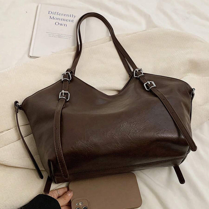 Valantomode | Amara Horizon Executive – Premium Vegan Leather Large Professional Shoulder Bag