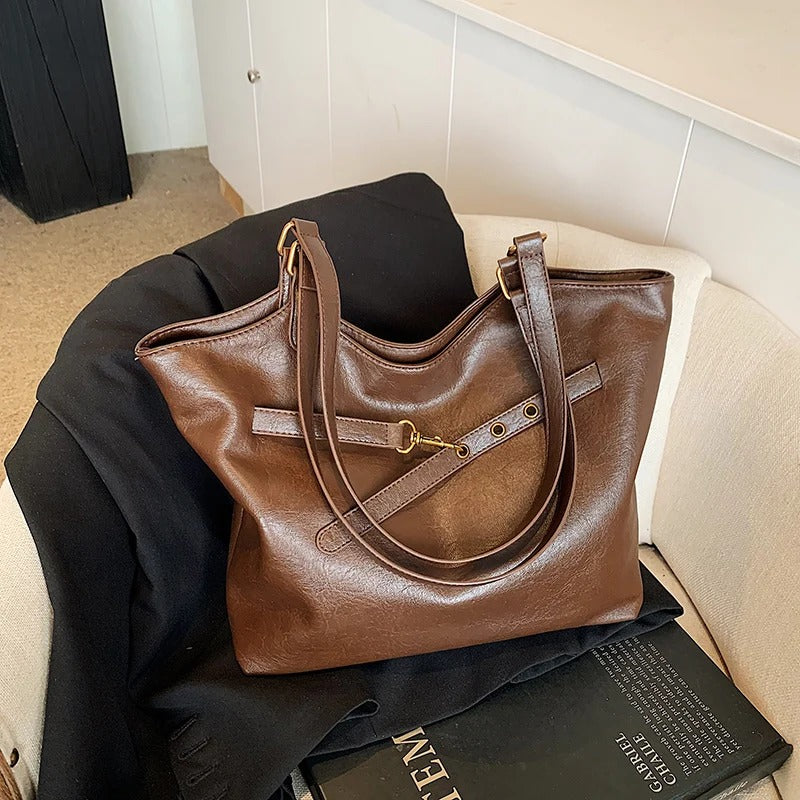 Valantomode | The ‘Aurelius’ Elena Sovereign Vessel – Women's Premium Eco-Friendly Vegan Leather Tote