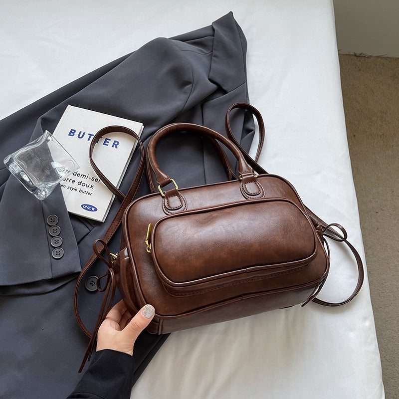 Valantomode | Linear Archival Courier – 3-in-1 Premium Vegan Leather Convertible Bag & Backpack