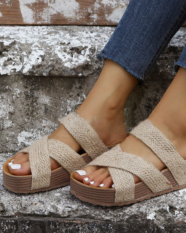 Valantomode | Women's Wedge Sandals - Chic & Comfortable Design