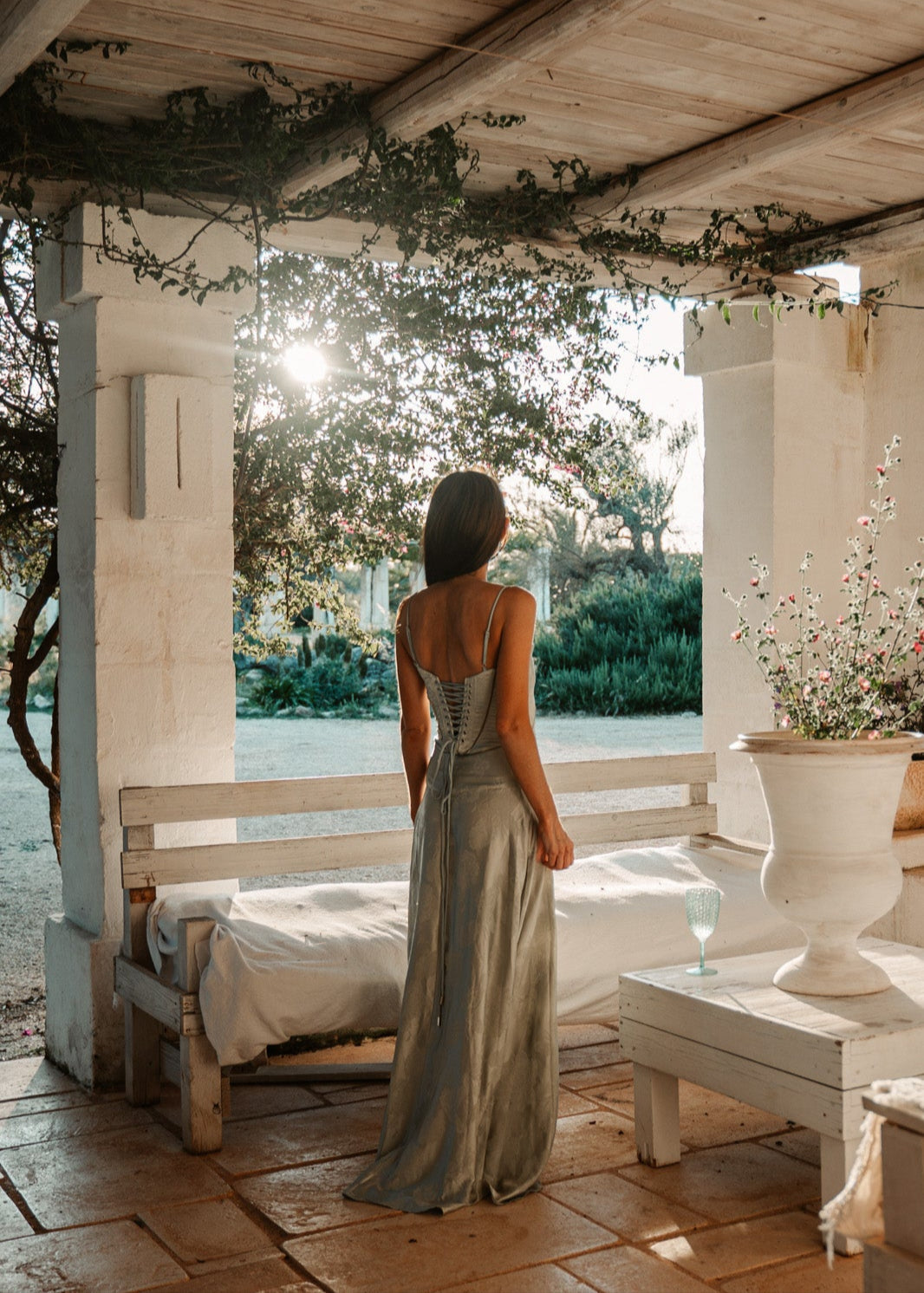 Valantomode | Chic Pistachio Floral Print Dress for Effortless Elegance