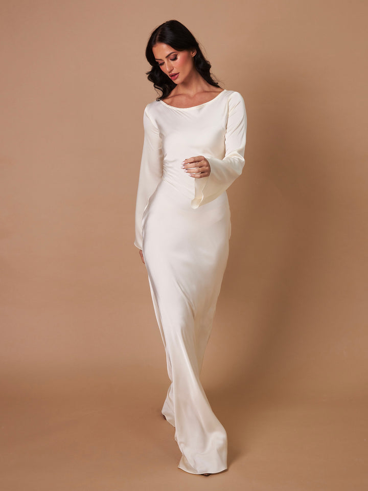 Valantomode | Elegant Dress with Stunning Bell Sleeves