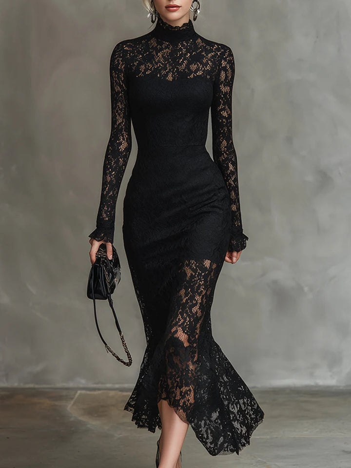 Valantomode | Chic Fishtail Maxi Dress with Comfortable Stretch Edges