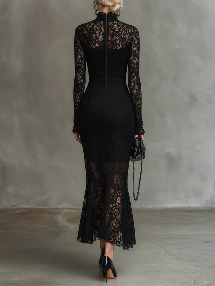 Valantomode | Chic Fishtail Maxi Dress with Comfortable Stretch Edges