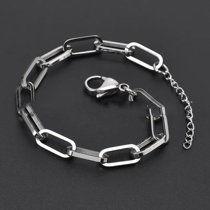 Valantomode | Plated Interlinked Bold Chain Bracelet for Women