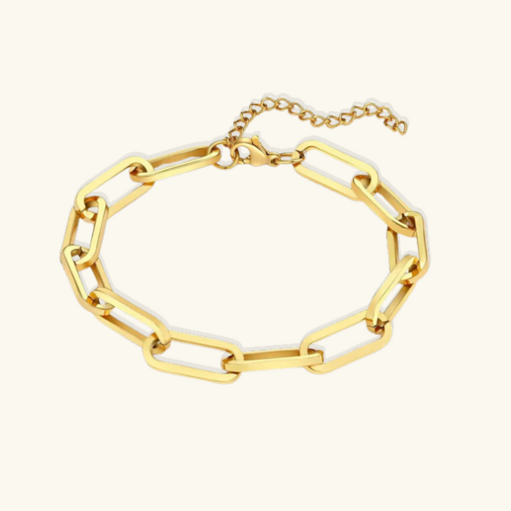 Valantomode | Plated Interlinked Bold Chain Bracelet for Women
