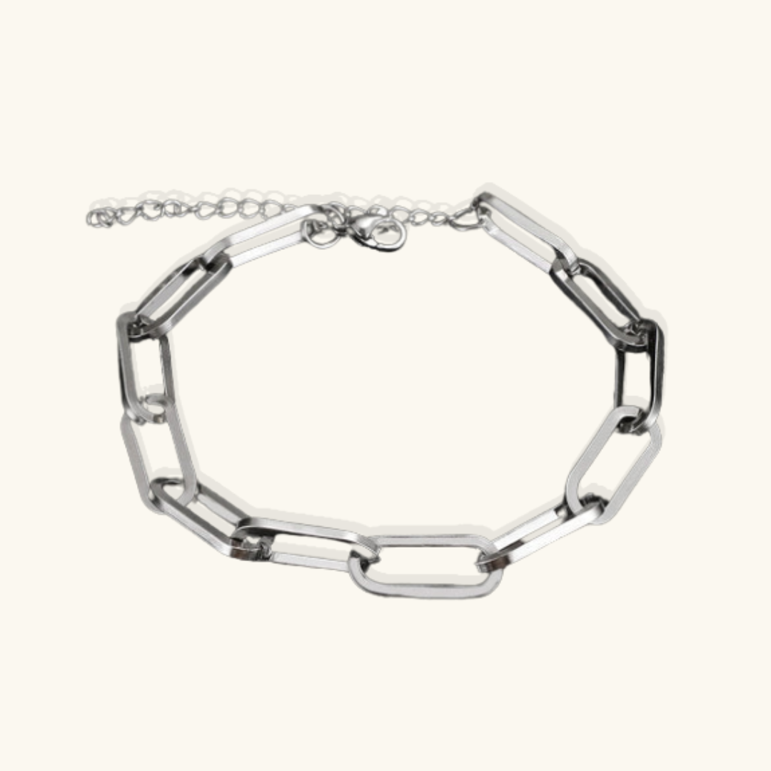 Valantomode | Plated Interlinked Bold Chain Bracelet for Women