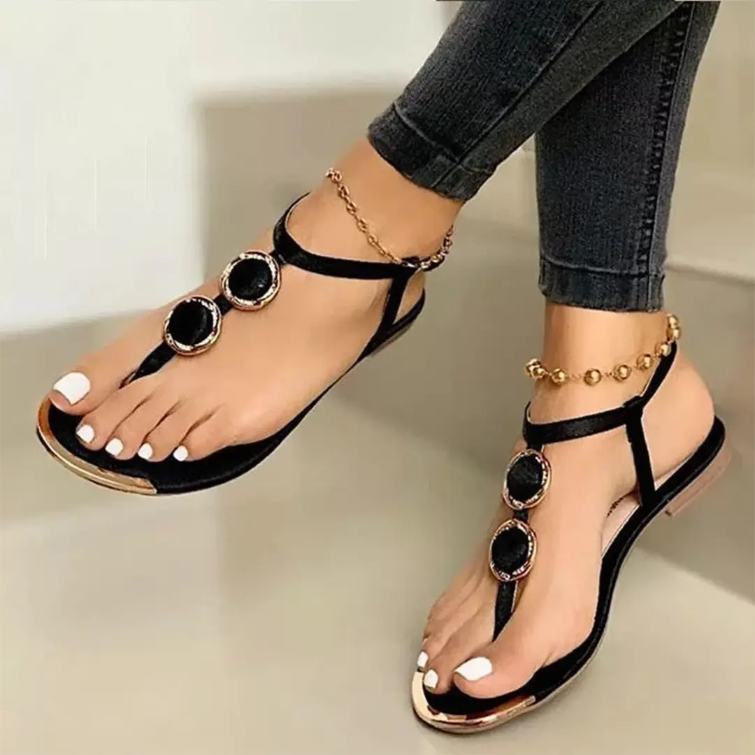 Valantomode | Women's Sandals - Stylish Embellished Comfort
