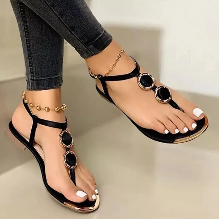 Valantomode | Women's Sandals - Stylish Embellished Comfort