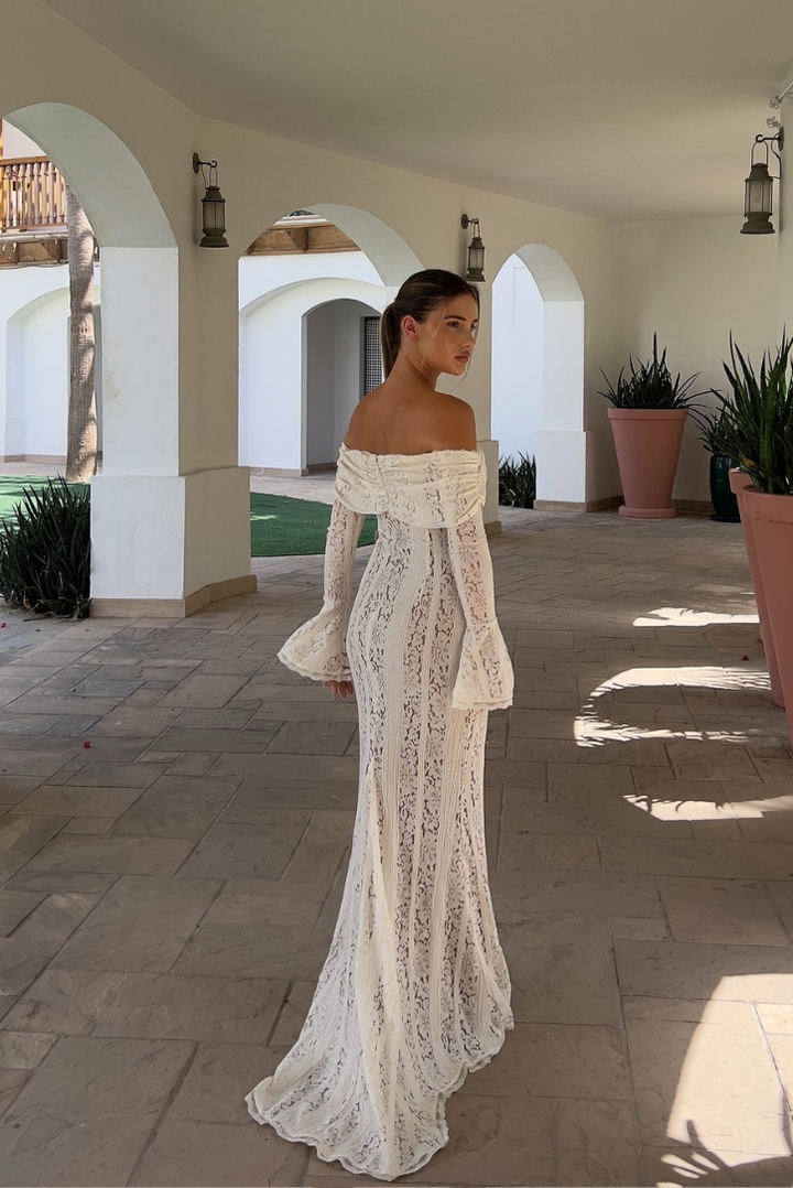 Valantomode | Chic Floral Off-Shoulder Dress for Effortless Elegance