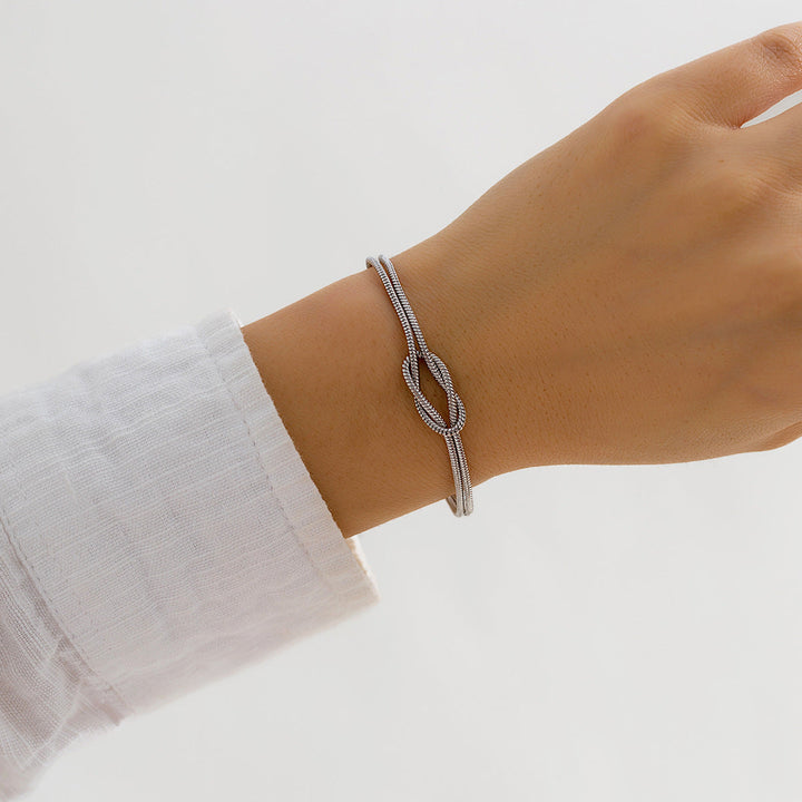 Valantomode | Plated Helical Rope Chain Bracelet for Women