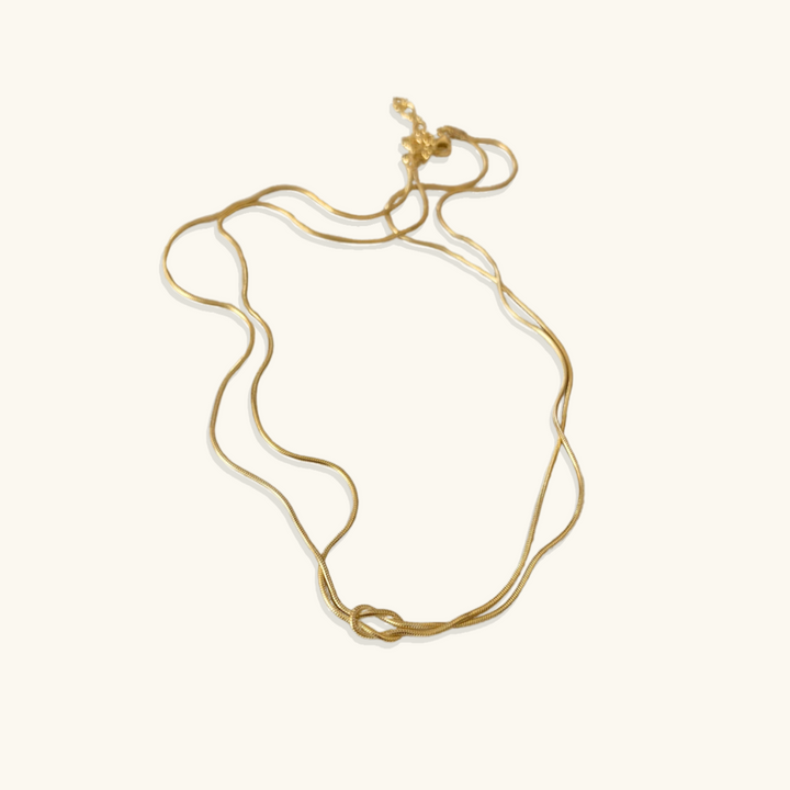 Valantomode | Plated Enchanted Rope Necklace with Helical Torque Architecture and Stainless Steel Core