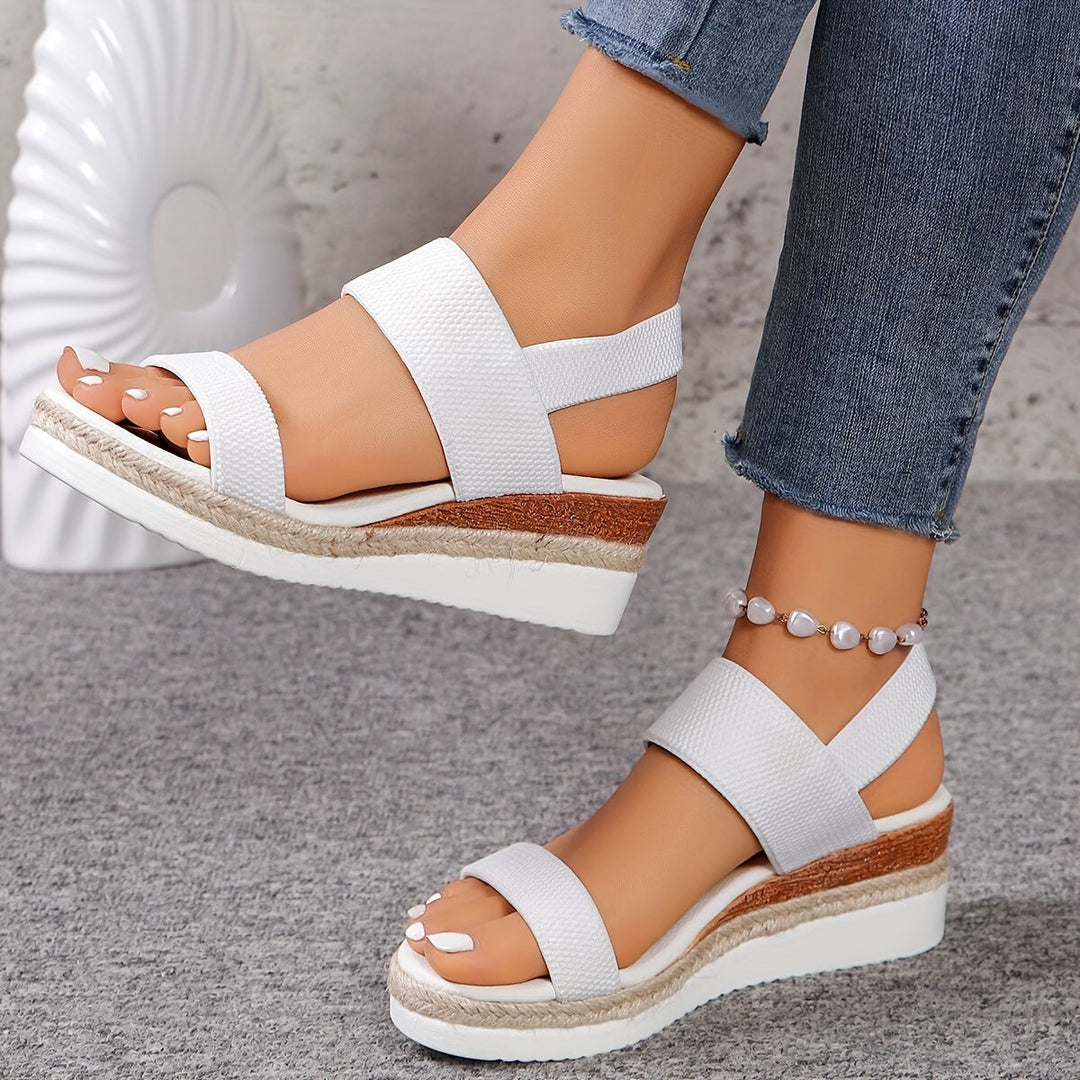 Valantomode | Women's Espadrille Wedge Sandals - Stylish Support