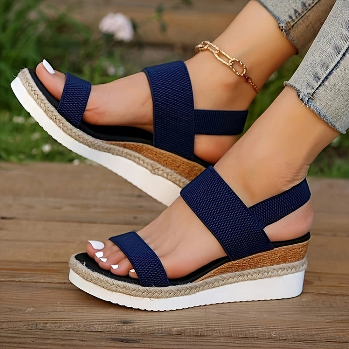 Valantomode | Women's Espadrille Wedge Sandals - Stylish Support