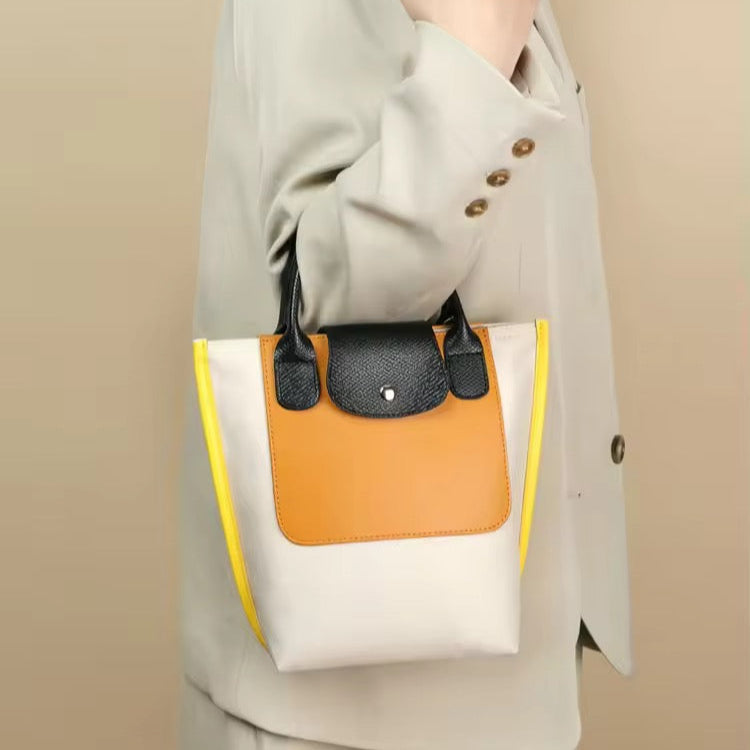 Valantomode | Nimbus Midi Garrison – Upcycled Nylon & Vegan Leather 2-in-1 Tech Tote