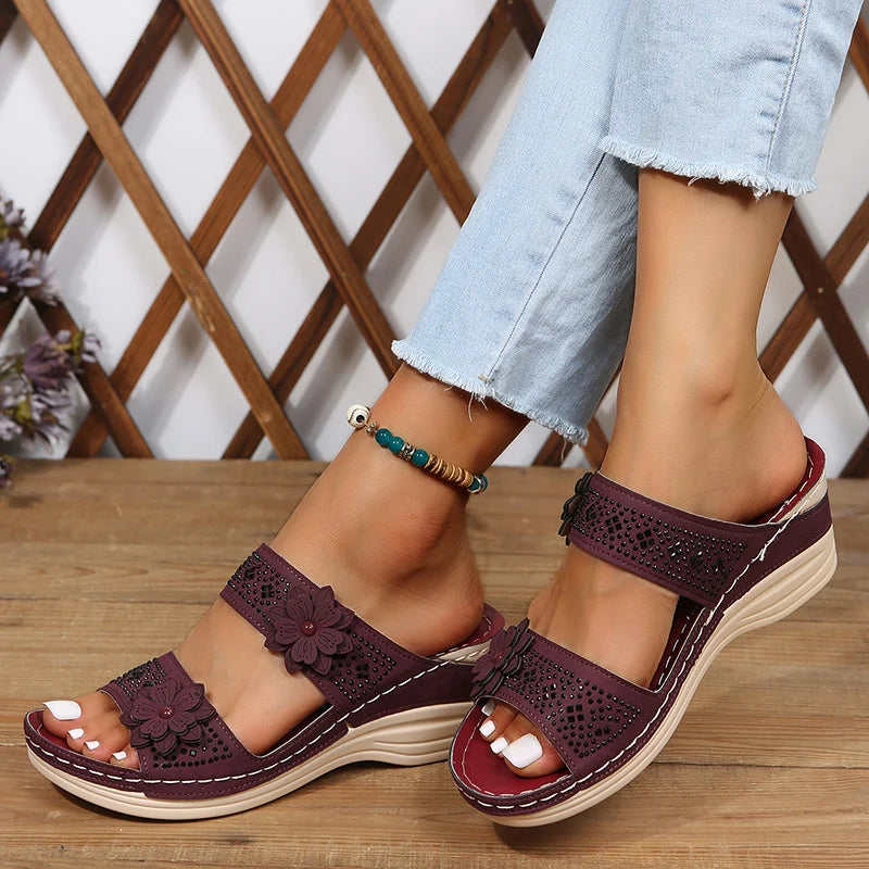 Valantomode | Women's Wedge Sandals - Stylish & Comfortable Heels