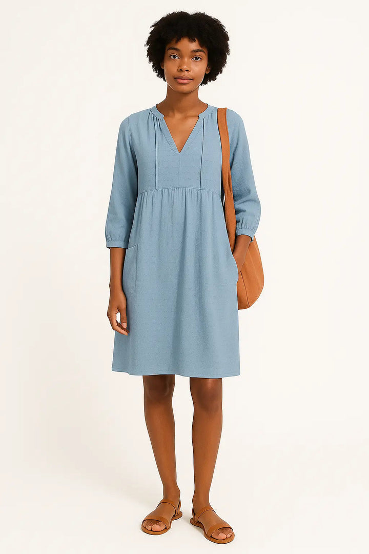 Valantomode | Women's Relaxed Shirt Dress for Effortless Style
