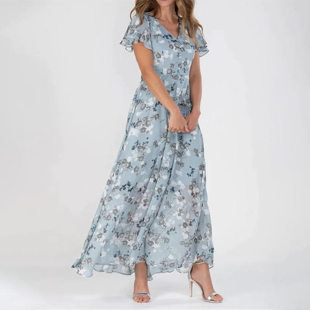 Valantomode | Trendy Floral Dress Perfect for Spring Celebrations